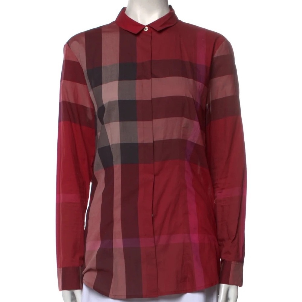 Women’s Burberry button long sleeve shirt
